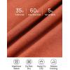 imageZESICA Womens Spring Long Sleeve Dress 2025 Crewneck Casual Loose Pleated Tiered Swing Midi Dresses with PocketsRust