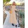 imageZESICA Womens Summer 2025 Sleeveless Maxi Dress One Shoulder Casual Slim Swing Pleated Formal Dresses with PocketsSand