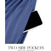 imageZESICA Womens Summer Casual Dresses Flutter Short Sleeve Crewneck Loose Flowy Tiered Beach Maxi Dress with PocketsDustyblue