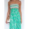 imageZESICA Womens Summer Strapless Dress Off Shoulder Sleeveless High Waist Solid Color Beach Long DressesAqua