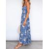 imageZESICA Womens Summer Strapless Dress Off Shoulder Sleeveless High Waist Solid Color Beach Long DressesFloral2