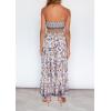 imageZESICA Womens Summer Strapless Dress Off Shoulder Sleeveless High Waist Solid Color Beach Long DressesLavender