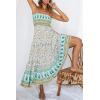 imageZESICA Womens Summer Strapless Dress Off Shoulder Sleeveless High Waist Solid Color Beach Long DressesLight Green