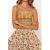 imageZESICA Womens Summer Strapless Dress Off Shoulder Sleeveless High Waist Solid Color Beach Long DressesYellow