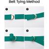 imageZESICA Womens 2025 Summer Boho Button Midi Dresses Casual V Neck Flutter Sleeve Belted Long Dresses with PocketsDark Green