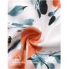 imageZESICA Womens 2025 Summer Casual Floral Print Short Sleeve V Neck High Waist A Line Tiered Flowy Boho Maxi DressIvory