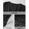 imageZESICA Womens 2025 Summer Short Sleeve Maxi Dress Casual V Neck Hollow Out Eyelet Ruffle Swing A Line Long DressesBlack