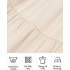 imageZESICA Womens Casual Long Sleeve Crew Neck High Waist Smocked Flowy Tiered Midi DressBeige