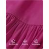 imageZESICA Womens Off The Shoulder Maxi Dress 2025 Summer Sleeveless Casual Slim Swing Pleated Formal Party DressesDragon Fruit