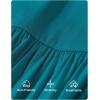 imageZESICA Womens Off The Shoulder Maxi Dress 2025 Summer Sleeveless Casual Slim Swing Pleated Formal Party DressesPeacock Blue