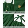 imageZESICA Womens Summer Sleeveless Mini Dress 2025 Halter Neck Backless A Line Swing Pleated Short Party DressesGreen