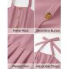 imageZESICA Womens Summer Sleeveless Mini Dress 2025 Halter Neck Backless A Line Swing Pleated Short Party DressesPink