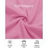 imageZESICA Womens 2025 Boho Long Sleeve Square Neck Smocked High Waist Flowy A Line Lace Trim Maxi DressHot Pink
