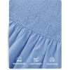 imageZESICA Womens 2025 Summer Boho Midi Dress Short Puff Sleeve Flowy A Line Tiered Beach Vacation Long DressesLight Blue