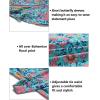 imageZESICA Womens 2025 Bohemian Floral Printed Wrap V Neck Short Sleeve Split Beach Party Maxi DressGreen