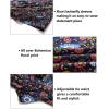 imageZESICA Womens 2025 Bohemian Floral Printed Wrap V Neck Short Sleeve Split Beach Party Maxi DressNavy