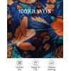 imageZESICA Womens 2025 Bohemian Floral Printed Wrap V Neck Short Sleeve Split Beach Party Maxi DressRoyal Blue