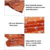 imageZESICA Womens 2025 Bohemian Floral Printed Wrap V Neck Short Sleeve Split Beach Party Maxi DressTangerine