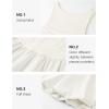 imageZESICA Womens 2025 Summer Boho Sleeveless Ruched Mini Dresses Scoop Neck Bubble A Line Short Tank SundressWhite
