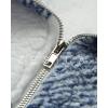 imageZESICA Womens Plaid Long Sleeve Zipper Sherpa Fleece Sweatshirt Pullover Jacket Coat with PocketsBlue