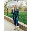 imageZESICA Womens Plaid Long Sleeve Zipper Sherpa Fleece Sweatshirt Pullover Jacket Coat with PocketsGreen