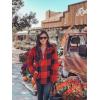 imageZESICA Womens Plaid Long Sleeve Zipper Sherpa Fleece Sweatshirt Pullover Jacket Coat with PocketsOrange Red