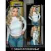 imageZESICA Womens Fleece Sherpa Lined Sweater Winter Thermal Shirts Long Sleeve Mock Neck Slim Fitted Pullover TopsCoffee