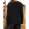imageZESICA Womens Oversized Long Sleeve Crew Neck Sweaters Ribbed Knit Tops Casual Pullover SweaterBlack