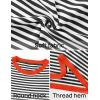 imageZESICA Womens Spring Striped Sweaters Long Sleeve Crew Neck Shirts Color Block Lightweight Pullover TopsBlack