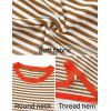 imageZESICA Womens Spring Striped Sweaters Long Sleeve Crew Neck Shirts Color Block Lightweight Pullover TopsBrown