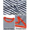 imageZESICA Womens Spring Striped Sweaters Long Sleeve Crew Neck Shirts Color Block Lightweight Pullover TopsDark Blue