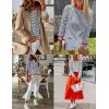 imageZESICA Womens Spring Striped Sweaters Long Sleeve Crew Neck Shirts Color Block Lightweight Pullover TopsDark Blue