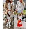 imageZESICA Womens Spring Striped Sweaters Long Sleeve Crew Neck Shirts Color Block Lightweight Pullover TopsGrey