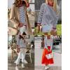 imageZESICA Womens Spring Striped Sweaters Long Sleeve Crew Neck Shirts Color Block Lightweight Pullover TopsNavy