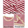 imageZESICA Womens Spring Striped Sweaters Long Sleeve Crew Neck Shirts Color Block Lightweight Pullover TopsRed
