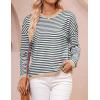 imageZESICA Womens Spring Striped Sweaters Long Sleeve Crew Neck Shirts Color Block Lightweight Pullover TopsStripe Grey
