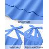 imageZESICA Womens Summer Sleeveless Halter Midi Dress 2025 Off Shoulder High Waist Swing Flowy Beach Long DressesRoyal Blue
