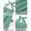 imageZESICA Womens Summer Sleeveless Halter Midi Dress 2025 Off Shoulder High Waist Swing Flowy Beach Long DressesSage