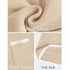 imageZESICA Fall Dresses for Women 2025 Long Sleeve Button Color Block Knit Bodycon Short Sweater Dresses with PocketsApricot