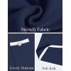 imageZESICA Fall Dresses for Women 2025 Long Sleeve Button Color Block Knit Bodycon Short Sweater Dresses with PocketsNavy