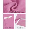 imageZESICA Fall Dresses for Women 2025 Long Sleeve Button Color Block Knit Bodycon Short Sweater Dresses with PocketsPink