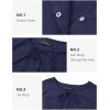 imageZESICA Womens Dress Fall Long Puff Sleeve Self Tie Front Babydoll A Line Pleated Cute Mini Tunic Dresses 2025Navy