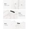 imageZESICA Womens Dress Fall Long Puff Sleeve Self Tie Front Babydoll A Line Pleated Cute Mini Tunic Dresses 2025White