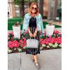 imageZESICA Womens Summer Spring Midi Dress 2025 Sleeveless Ribbed Knit Tie Waist Casual A Line Sweater DressesBlack
