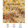 imageZESICA Womens Summer Wrap V Neck Bohemian Floral Print Ruffle Swing A Line Beach Mini DressGinger