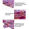 imageZESICA Womens Summer Wrap V Neck Bohemian Floral Print Ruffle Swing A Line Beach Mini DressPurple