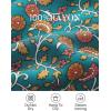 imageZESICA Womens Summer Wrap V Neck Bohemian Floral Print Ruffle Swing A Line Beach Mini DressVintagegreen