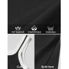 imageZESICA Womens 2025 Summer Bodycon Midi Dress Casual Sleeveless Square Neck Side Slit Knit Vacation Long DressesBlack