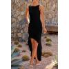 imageZESICA Womens 2025 Summer Ruched Bodycon Dress Sleeveless Backless Ruffle Mermaid Cocktail Wedding Party DressesDim