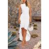 imageZESICA Womens 2025 Summer Ruched Bodycon Dress Sleeveless Backless Ruffle Mermaid Cocktail Wedding Party DressesWhite